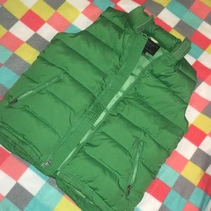 American Eagle Green Puffer Vest